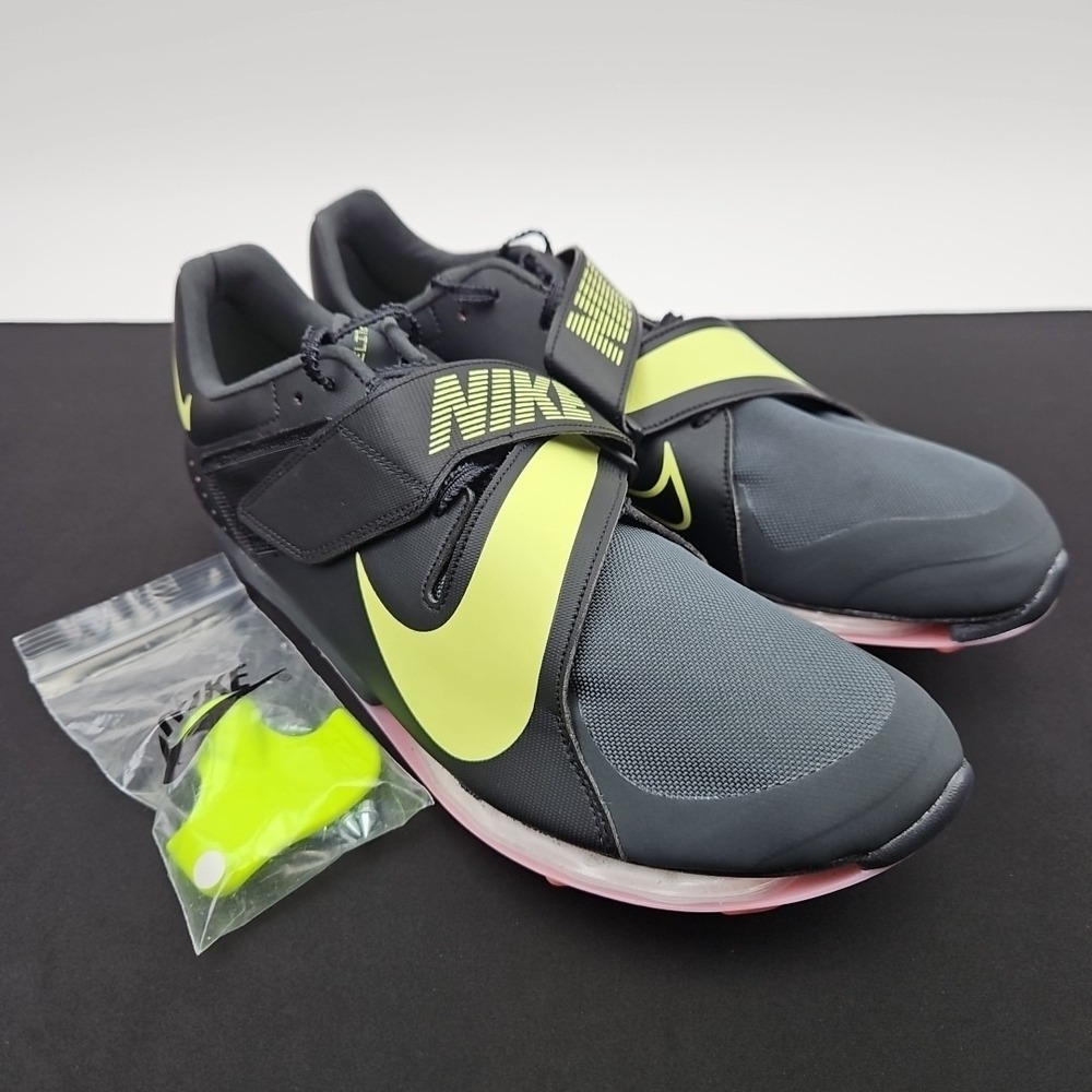 Nike Air Zoom LJ Elite Black Anthracite Track‎ Spikes Mens Size 12.5 CT0079-001